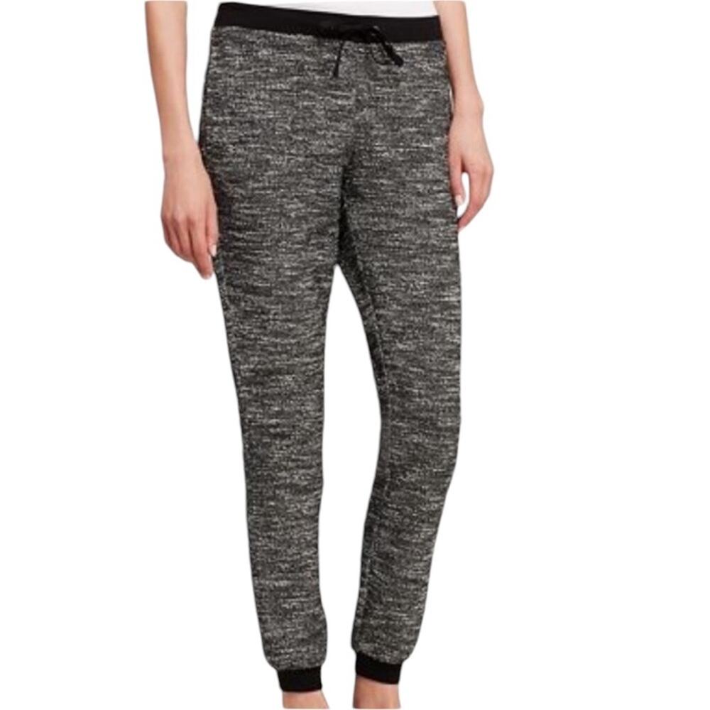 The Eileen Fisher Project Tweed Jogger Pants Eileen XS Black Grey Athleisure